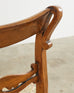 Pair of 19th Century French Louis Philippe Fruitwood Hall Chairs