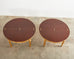 Pair of French Empire Demilune Flip-Top Consoles by Ira Yeager