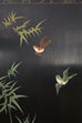 Chinese Export Four Panel Coromandel Screen Cranes on Gold Leaf