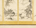 Japanese Edo Six-Panel Haboku Landscapes of Seasons
