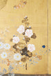 Japanese Four-Panel Rimpa Screen Floral Autumn Landscape