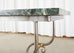 French Art Nouveau Marble Pastry Console Table