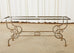 French Art Nouveau Marble Pastry Console Table
