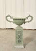 Pair of Neoclassical Style Painted Garden Urn Jardinaires