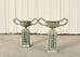 Pair of Neoclassical Style Painted Garden Urn Jardinaires