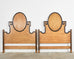 Pair of Neoclassical Style Queen Size Headboards by Minton-Spidell