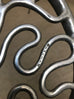 Rondel Design Cast Aluminum Peanut Foot Stool