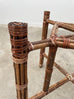 McGuire Organic Modern Bamboo Rattan Round Dining Table