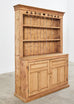 19th Century English Pine Welsh Step Back Cupboard Dresser