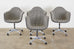 Set of Four Eames for Herman Miller Swivel Shell Chairs