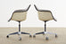 Set of Four Eames for Herman Miller Swivel Shell Chairs