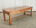Country French Provincial Fruitwood Farmhouse Trestle Table