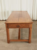 Country French Provincial Fruitwood Farmhouse Trestle Table