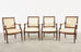 Set of Four French Louis XVI Style Mahogany Dining Armchairs