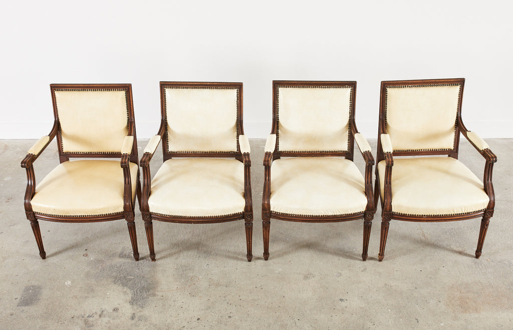 Set of Six French Louis XVI Style Painted Dining Chairs – Erin Lane Estate