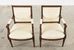 Set of Four French Louis XVI Style Mahogany Dining Armchairs