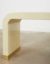 Monumental Karl Springer Style Waterfall Bench or Console Table