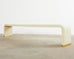 Monumental Karl Springer Style Waterfall Bench or Console Table