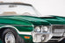 Green Olds 442 Muscle Car Original Americana Watercolor