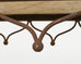 19th Century French Iron Marble Top Pastry Table or Console