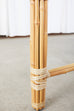 McGuire Organic Modern Blonde Bamboo Rattan Console Table
