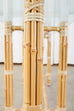 McGuire Organic Modern Blonde Bamboo Rattan Console Table