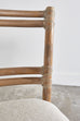 McGuire Organic Modern Cerused Rattan Ladder Back Chair