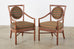 Set of Eight Orlando Diaz-Azcuy for McGuire Salon Chairs