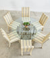 McGuire Organic Modern Bamboo Rattan Hexagonal Dining Table