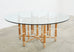 McGuire Organic Modern Blonde Bamboo Hexagonal Dining Table