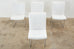 Set of Four Milo Baughman Thin Line Chrome Dining Chairs