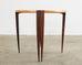 Pair of Post Modern Ebony and Birch Demilune Console Tables