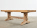 Country French Bleached Oak Farmhouse Trestle Dining Table