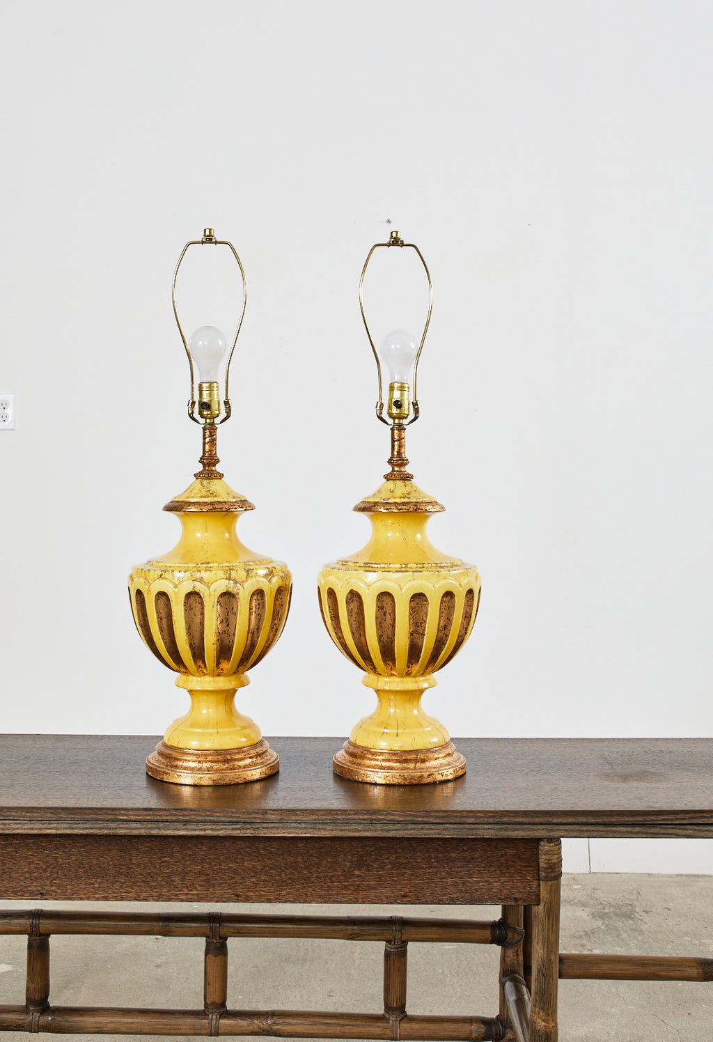 Solid Brass Table Oil Lamp