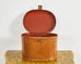 19th Century Country English Victorian Oval Metal Hat Box