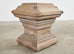 Pair of French Mid-Century Wood Pedestal Tables or Candle Holders