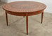 19th Century Italian Neoclassical Round Parquetry Walnut Dining Centre Table