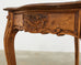19th Century Country French Provincial Walnut Writing Table Desk