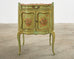 Pair of Country French Provincial Louis XV Lacquered Nightstands