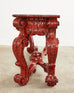 Grand Rococo Style Mahogany Console Table Speckled by Ira Yeager