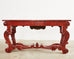 Grand Rococo Style Mahogany Console Table Speckled by Ira Yeager