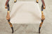 Set of Six English Regency Style Parcel Gilt Lacquered Dining Armchairs