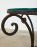 Rose Tarlow Style Wrought Iron Patio Garden Dining Table