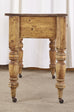 19th Century Country English Provincial Pine Console Table Server