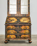 Georgian Style Chinoiserie Decorated Secretaire Bookcase by Sarreid