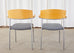 Set of Thirteen Swedish Modern EFG Offy Stacking Chairs