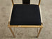 Set of Six Gilded Steel Chinese Officials Hat Dining Chairs