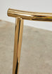 Set of Six Gilded Steel Chinese Officials Hat Dining Chairs