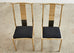 Set of Six Gilded Steel Chinese Officials Hat Dining Chairs