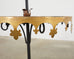 Pair of French Hollywood Regency Two Tier Iron Stands